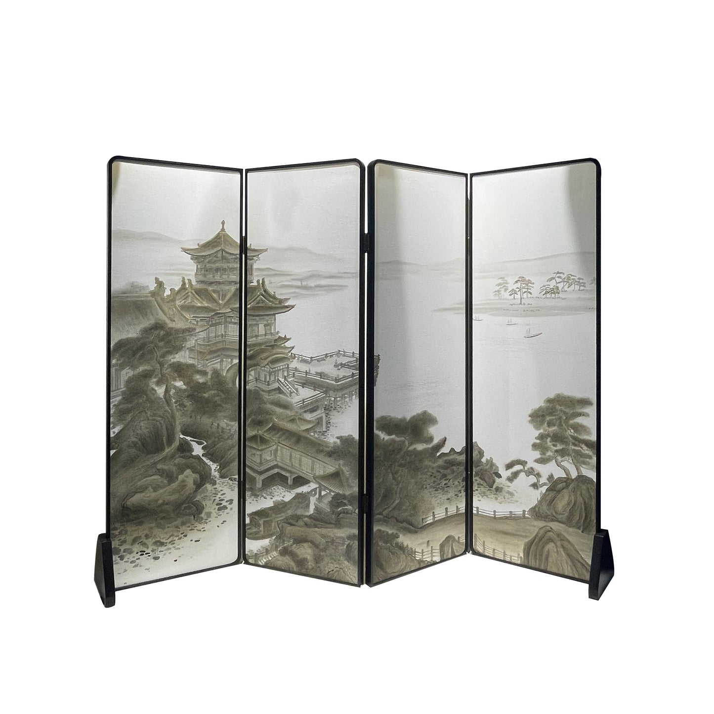 chinese style hand painted screen
