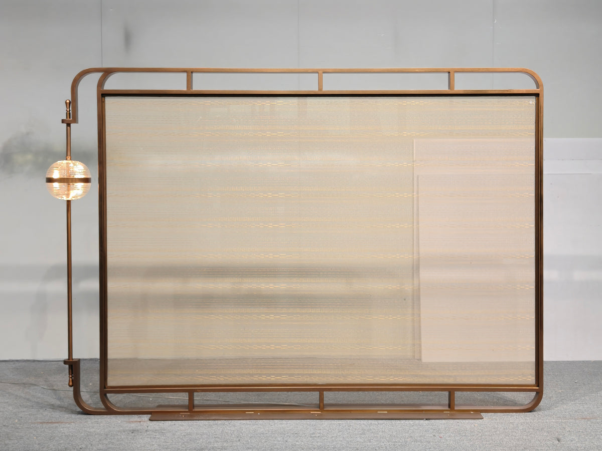 Modern Luxury- glass with metal wire screen