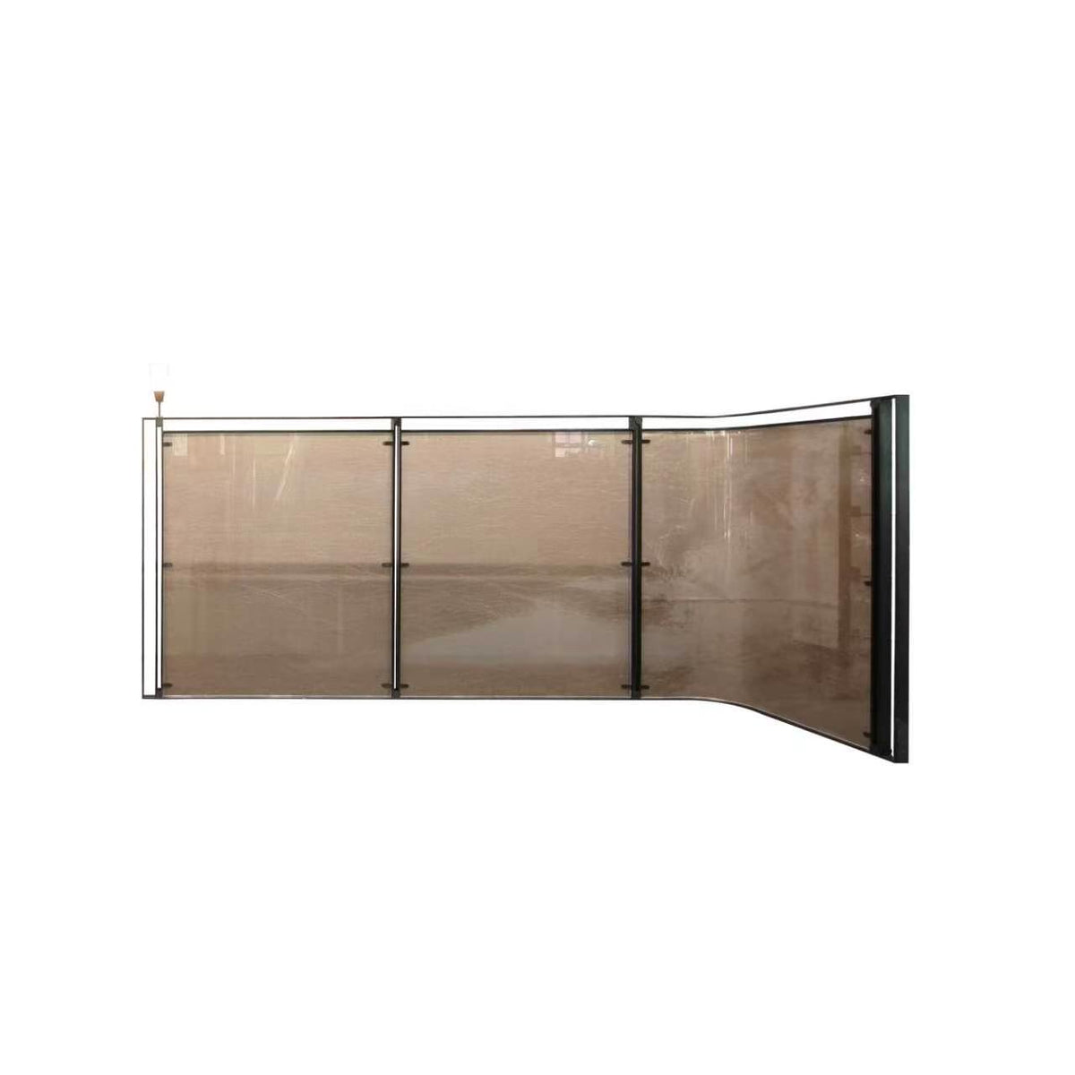 Modern Luxury- glass with metal wire screen