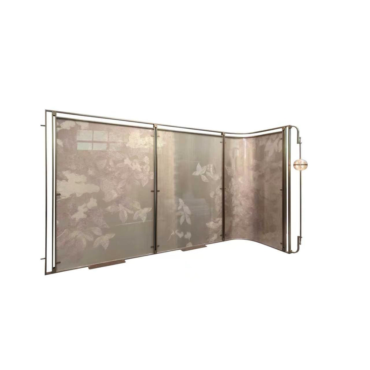 Modern Luxury- glass with metal wire screen