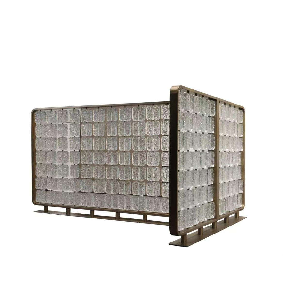 Modern Luxury-Textured Glass Screen