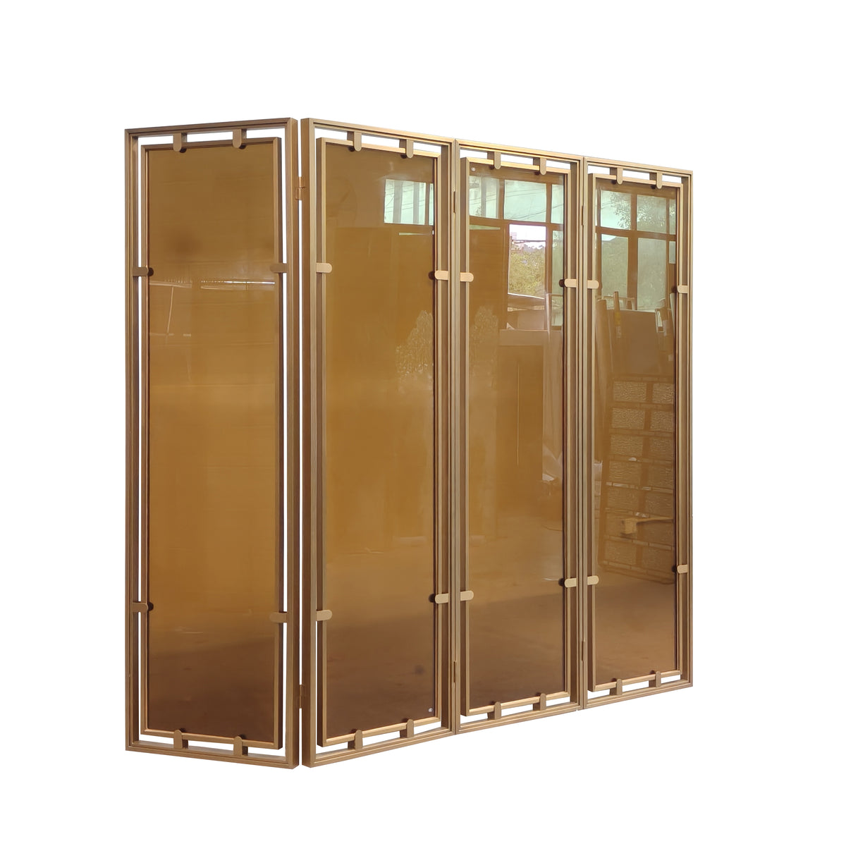 Modern Luxury- Glass with Wire Mesh Inlay Screen
