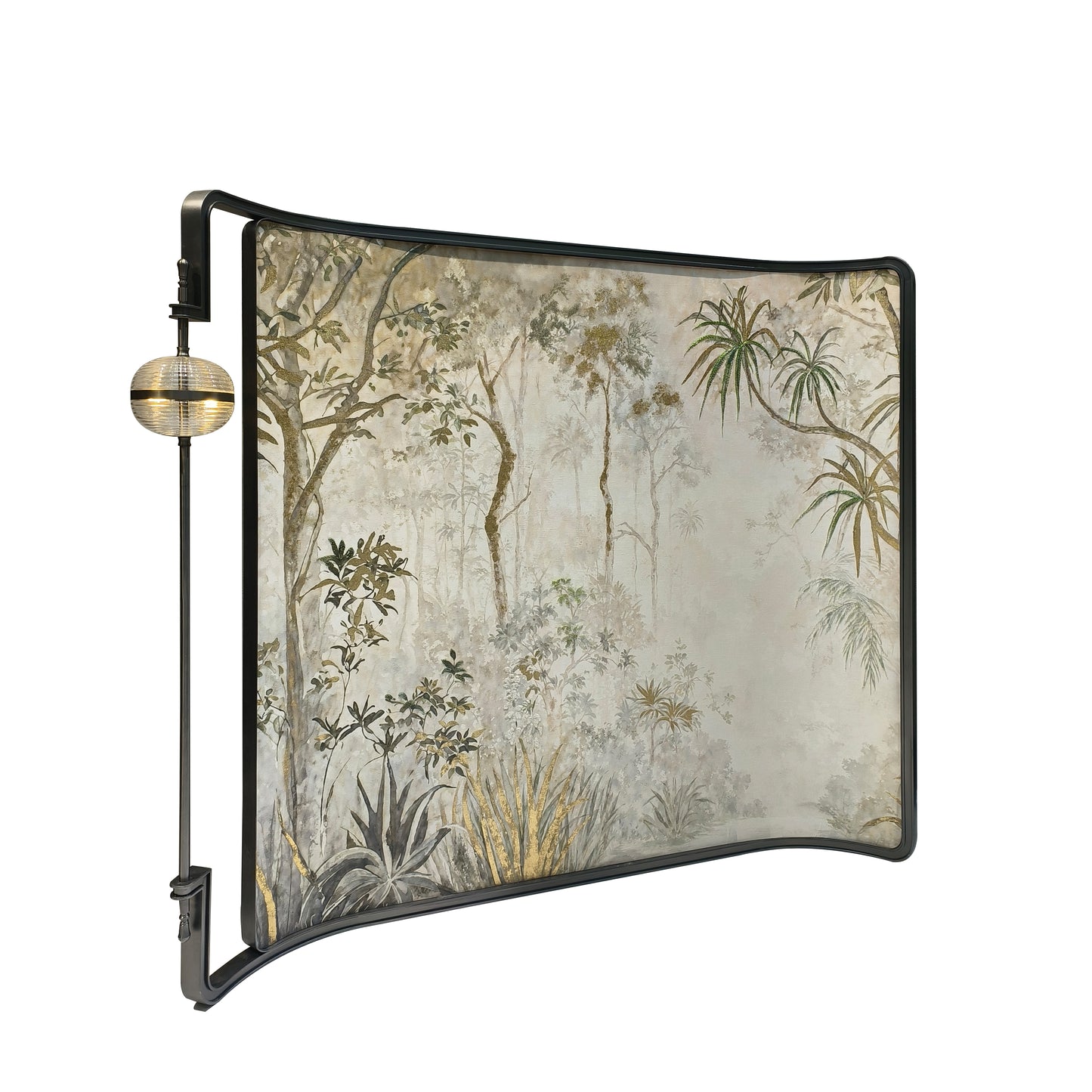 hand painted bead embrodery screen with light