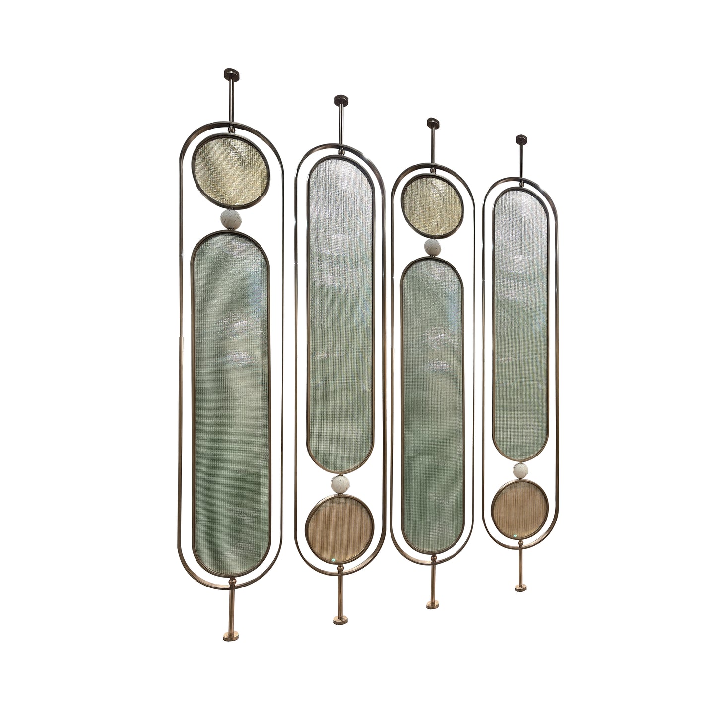 Modern Style Stainless Steel Glass Screen