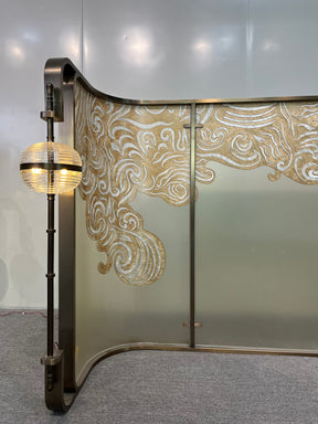 Modern Luxury-Handmade Enamel Colored Glass Screen