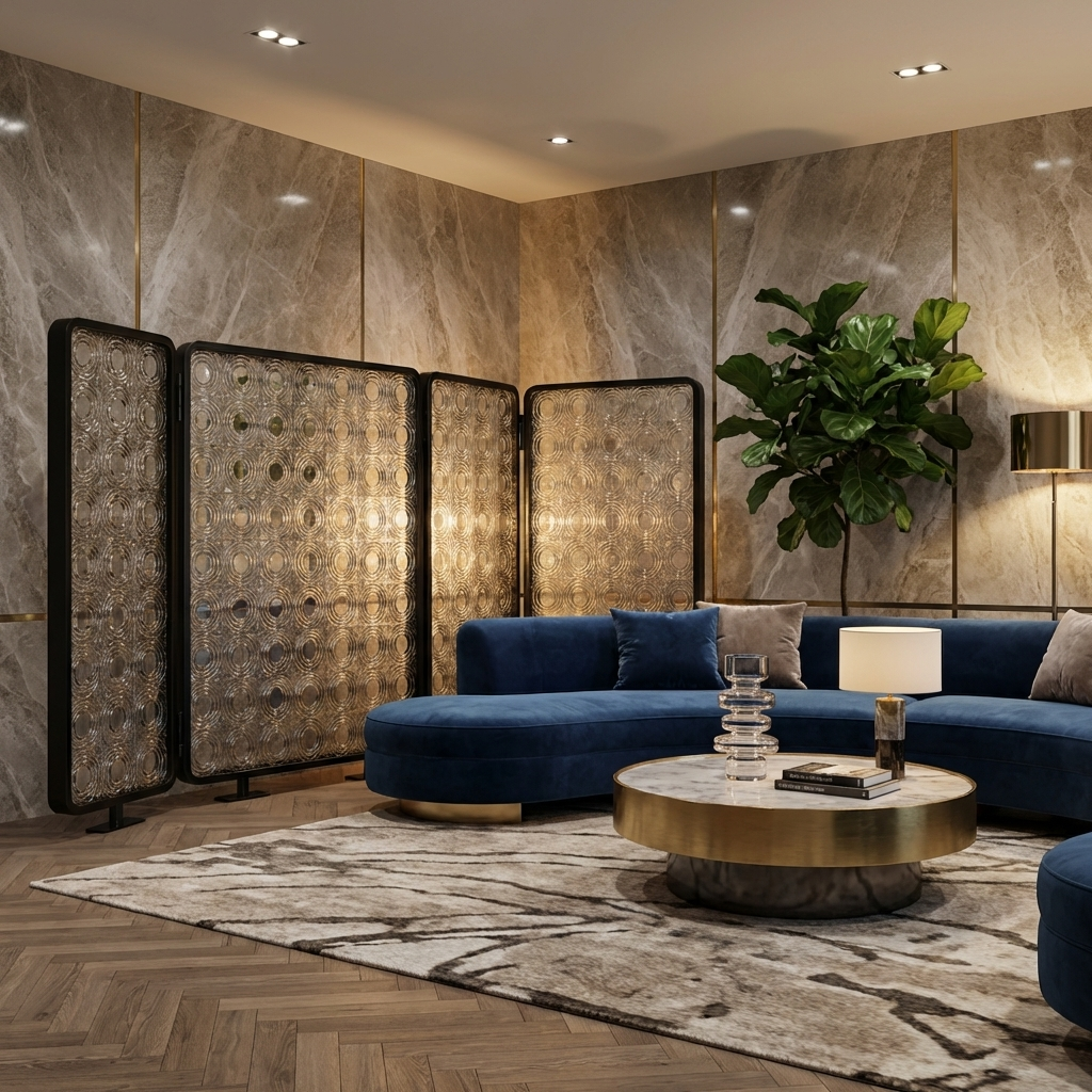 Modern Luxury-Art glass screen