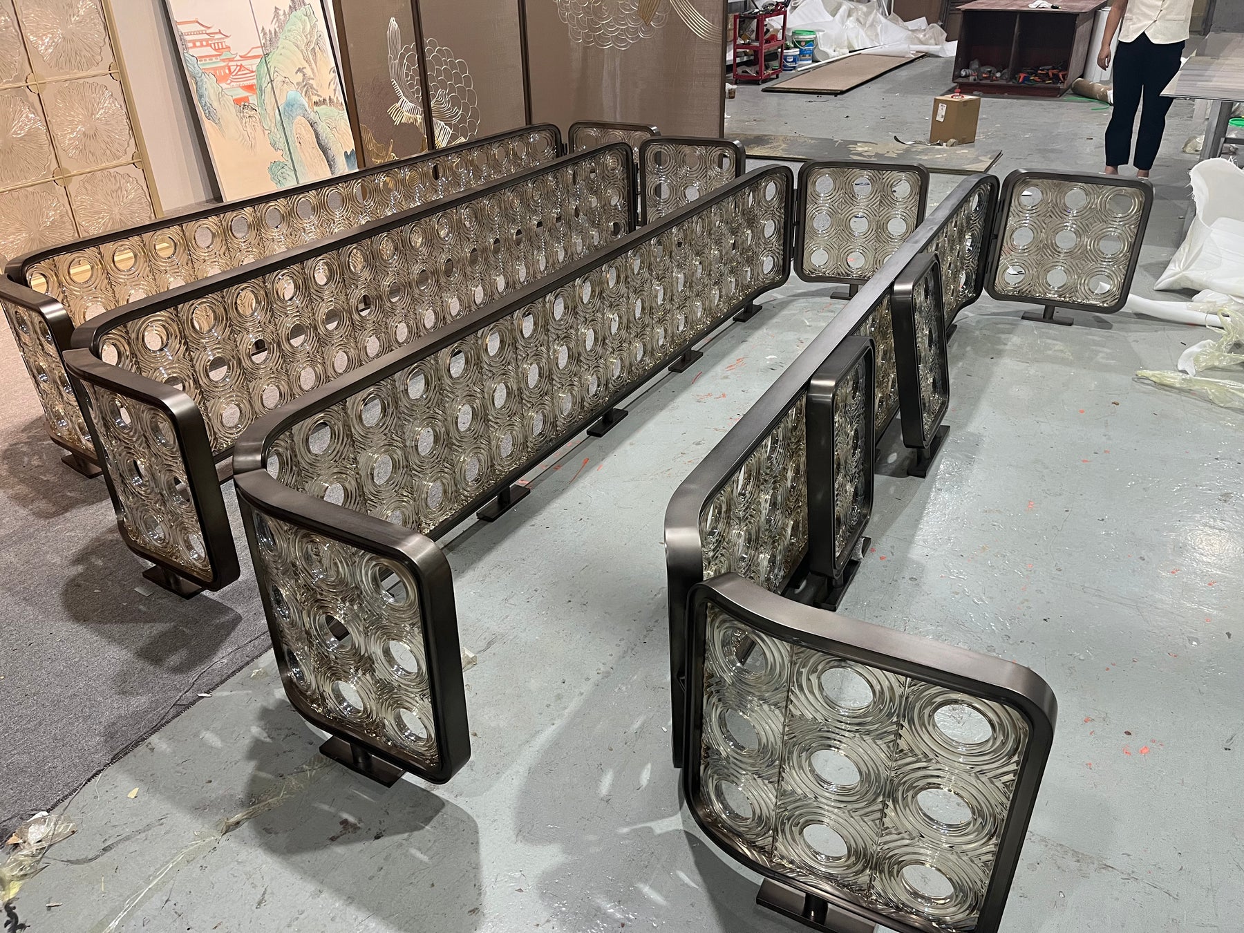 Modern Luxury-Art glass screen