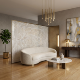 Modern Luxury-Glass screen with wire mesh