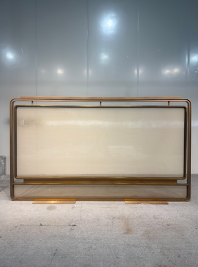 Modern Luxury- Glass with Wire Mesh Inlay Screen