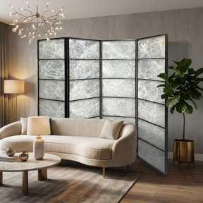 Modern Luxury-Marble Glass Screen