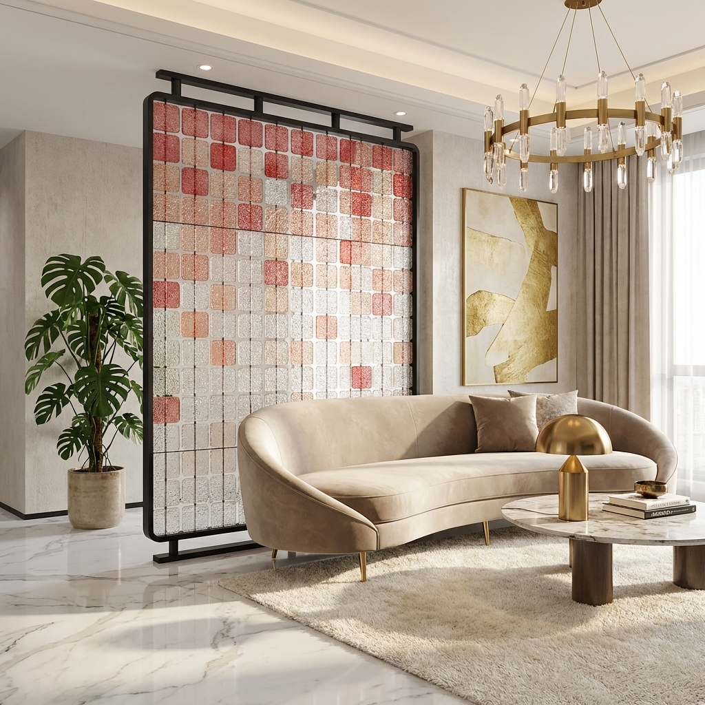 Minimal Modern-Texture Acrylic Screen