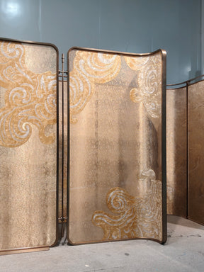 Modern Luxury-Handmade Enamel Colored Glass Screen
