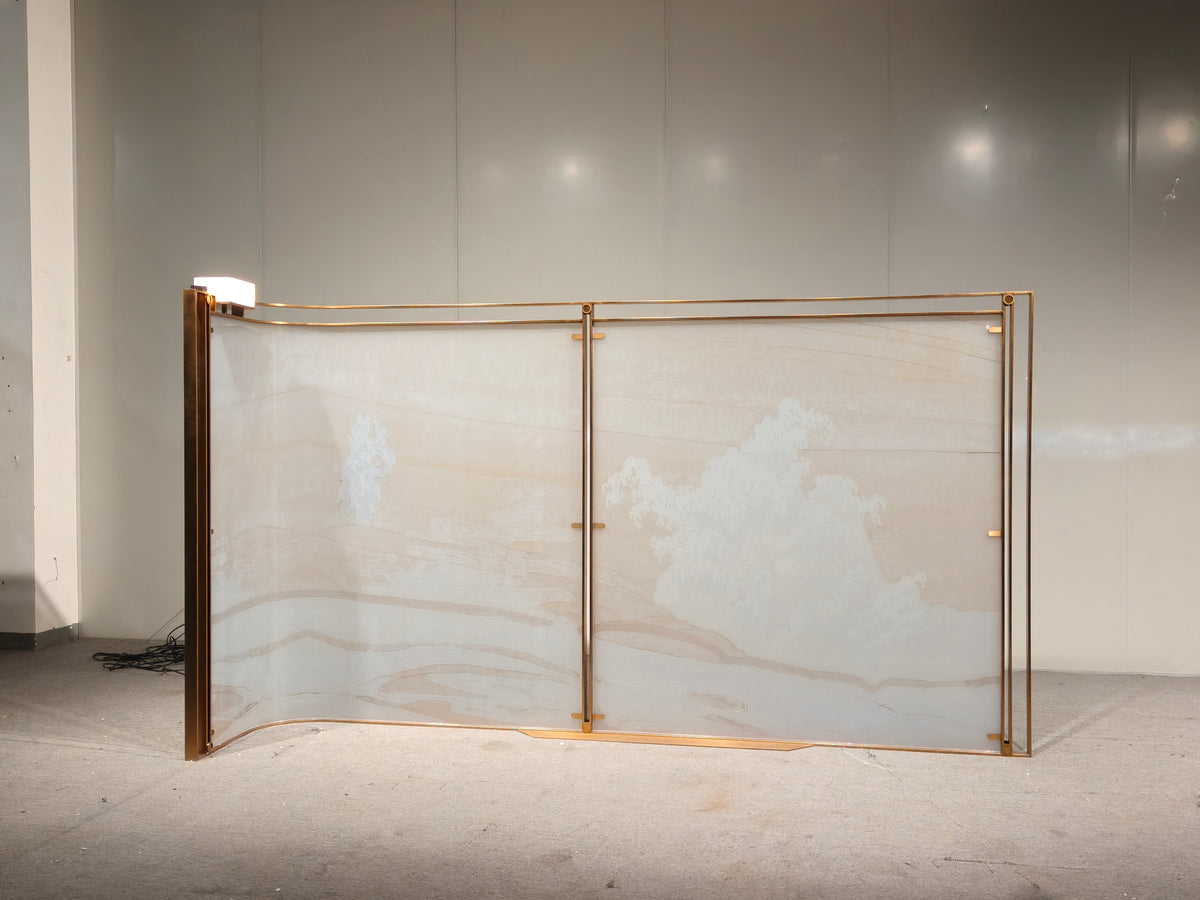 Modern Luxury- Semi-transparent Silk Screen Printed Glass Screen