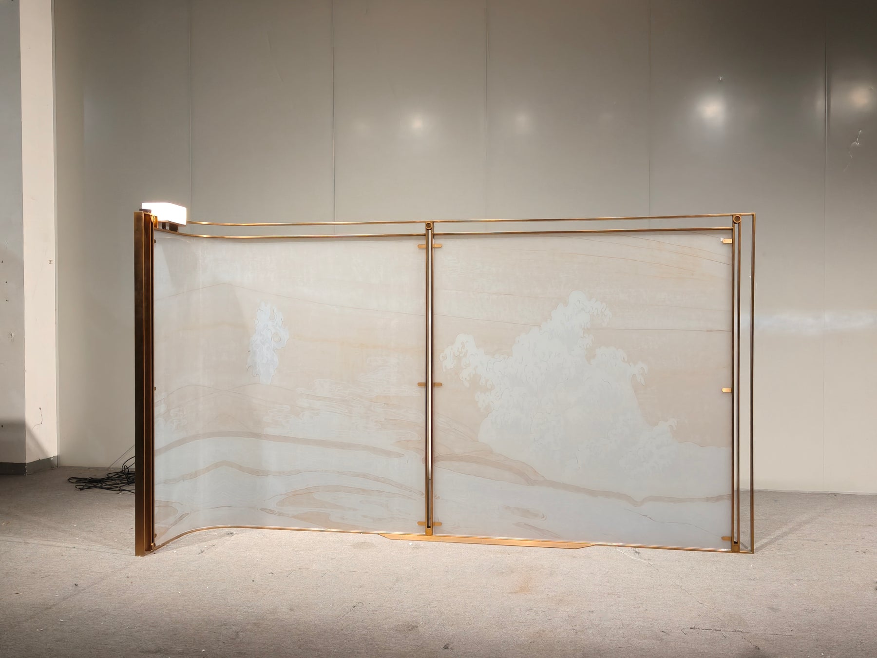 Modern Luxury- Semi-transparent Silk Screen Printed Glass Screen