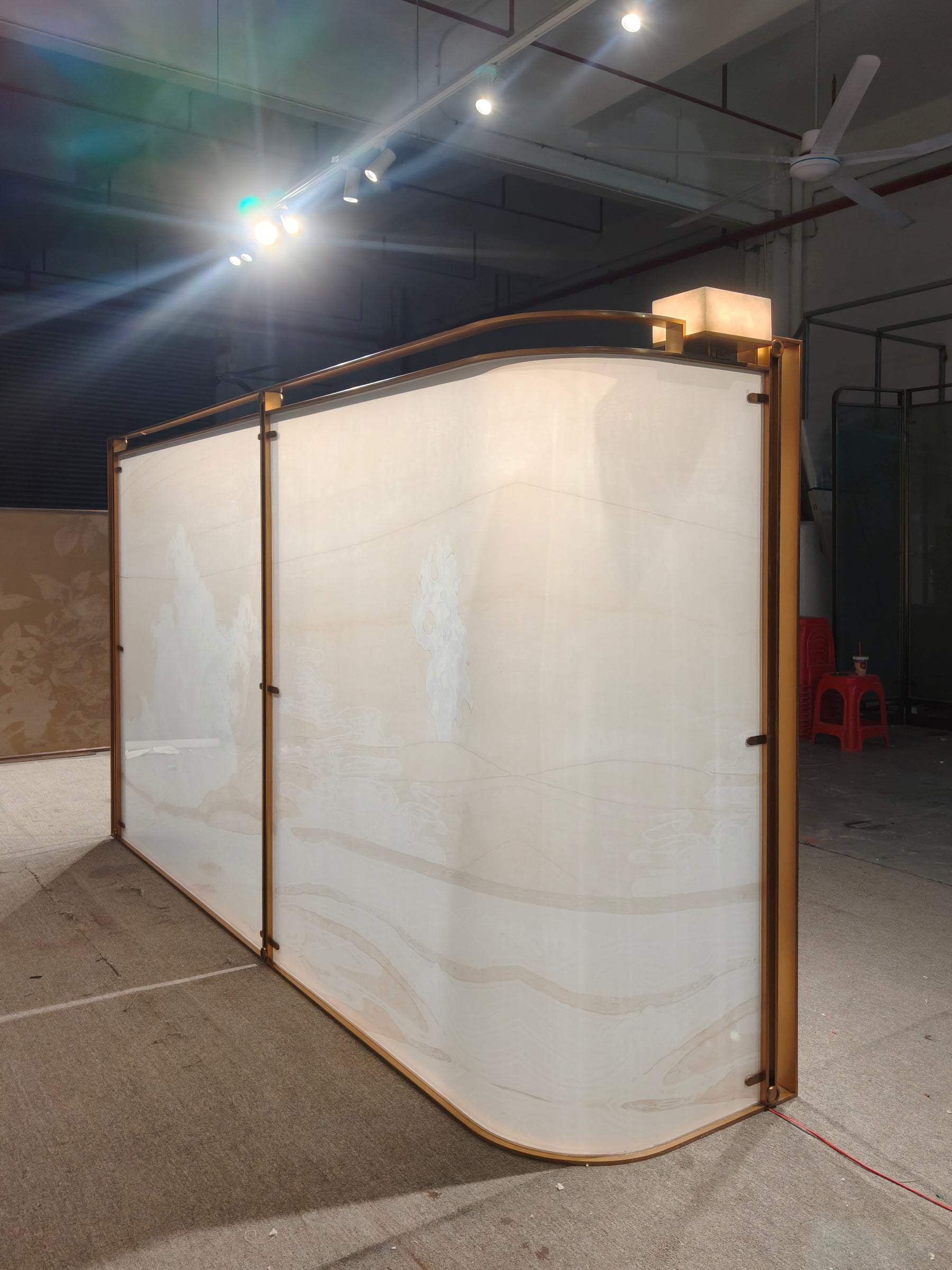 Modern Luxury- Semi-transparent Silk Screen Printed Glass Screen