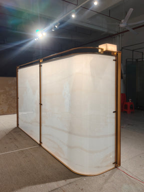 Modern Luxury- Semi-transparent Silk Screen Printed Glass Screen