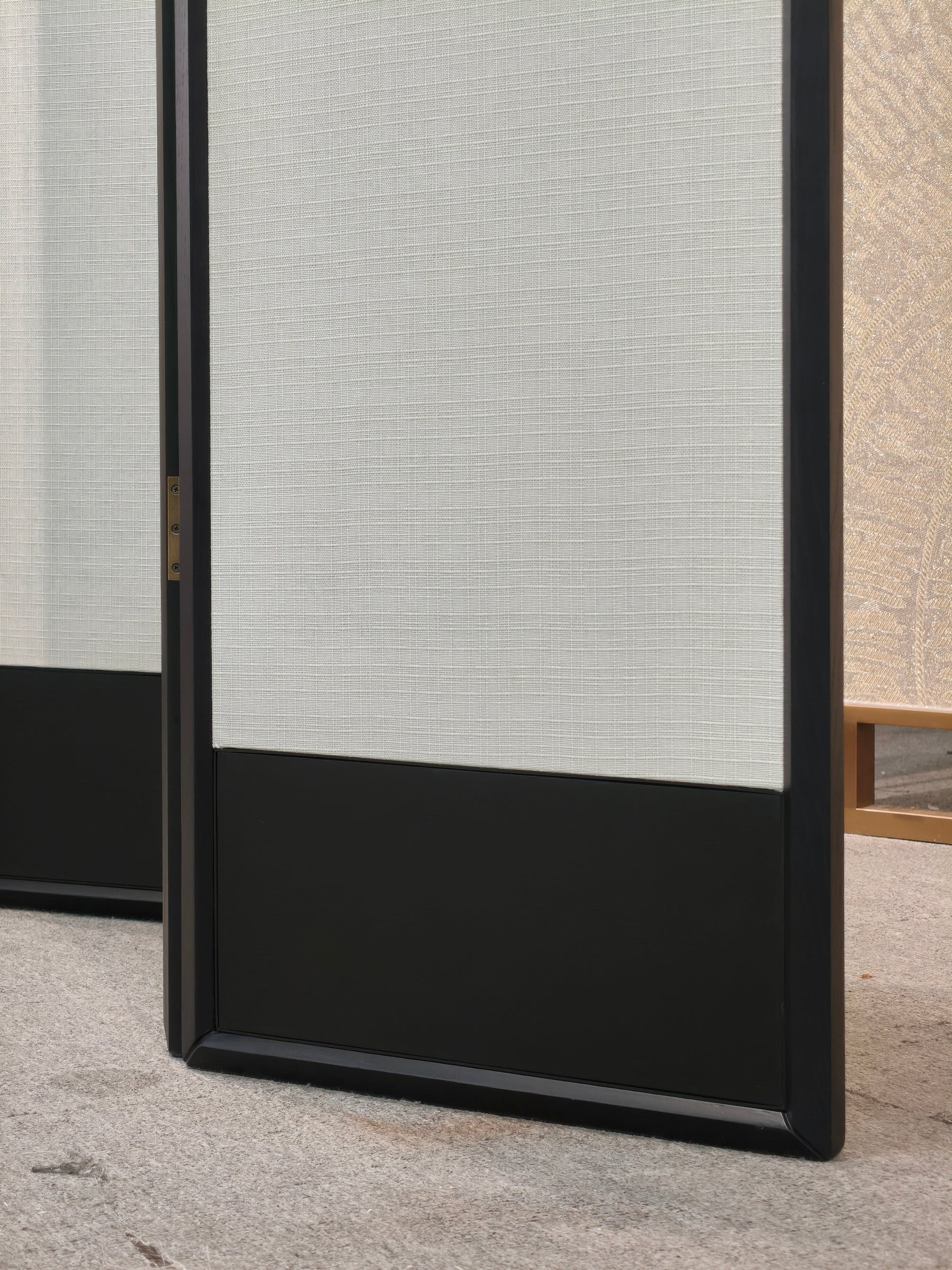 Minimal Modern-Cotton-Linen Fabric Screen