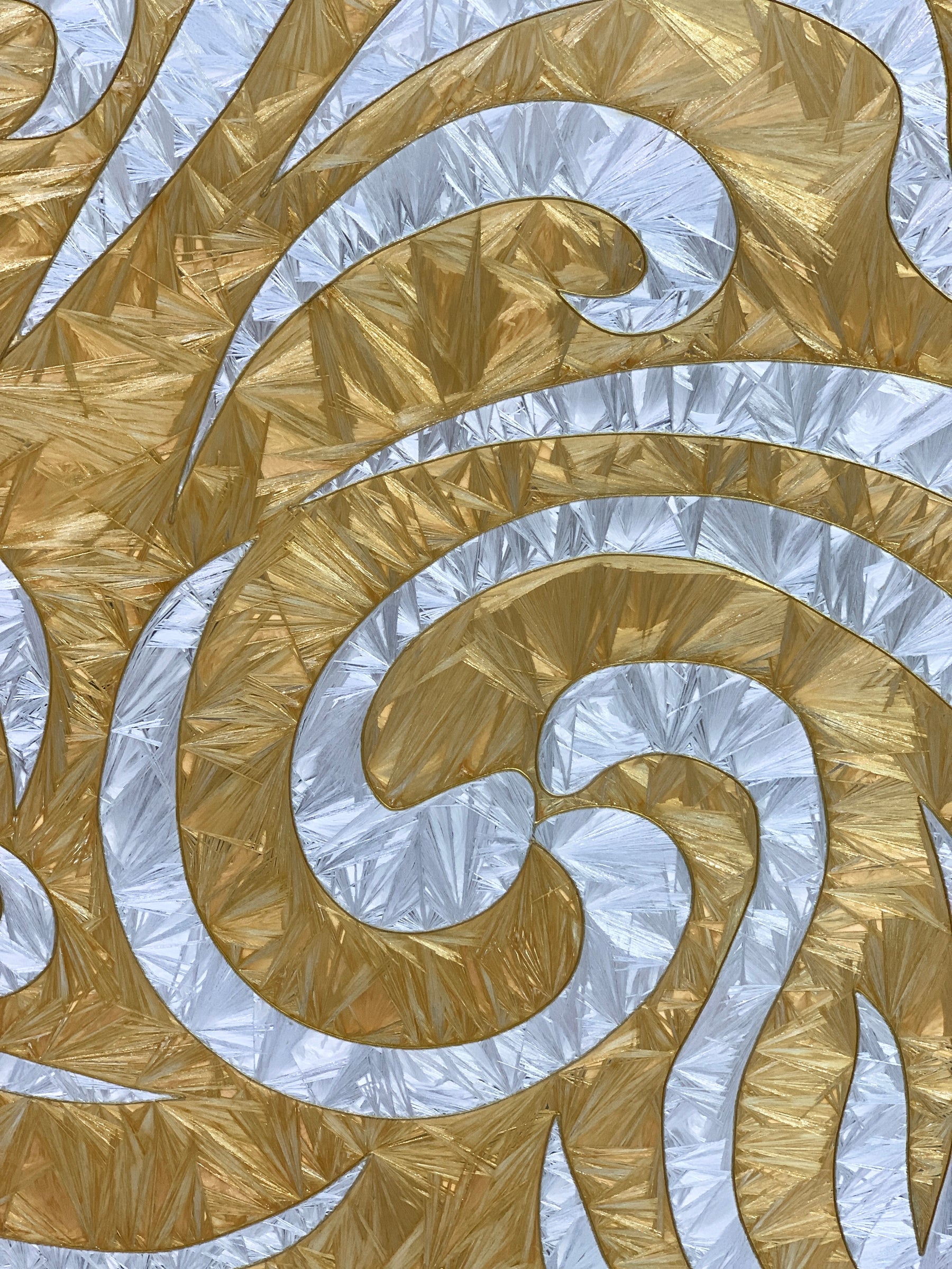 Modern Luxury-Handmade Enamel Colored Glass Screen