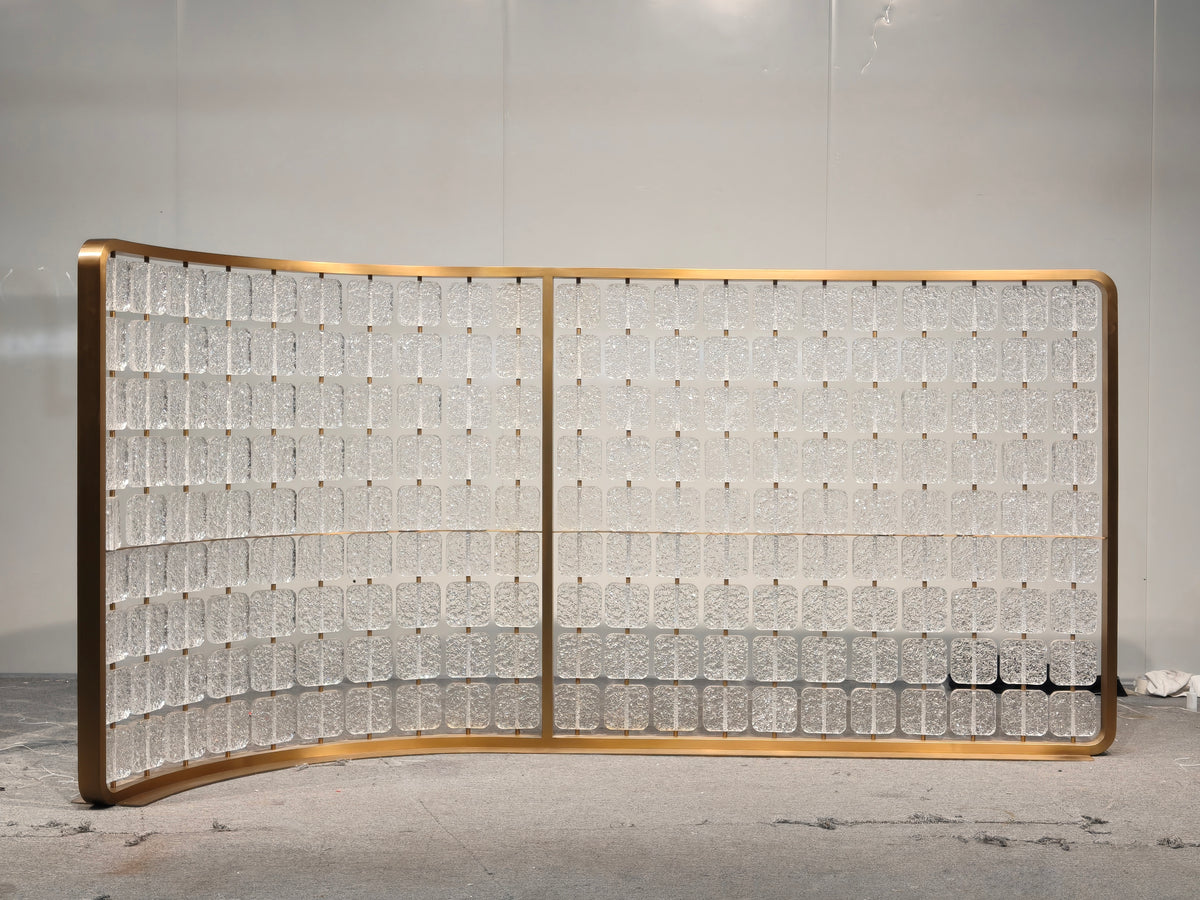 Modern Luxury-Textured Glass Screen