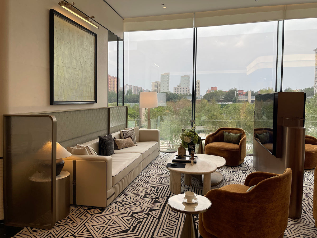 Modern Luxury-Art glass with metal wire screen