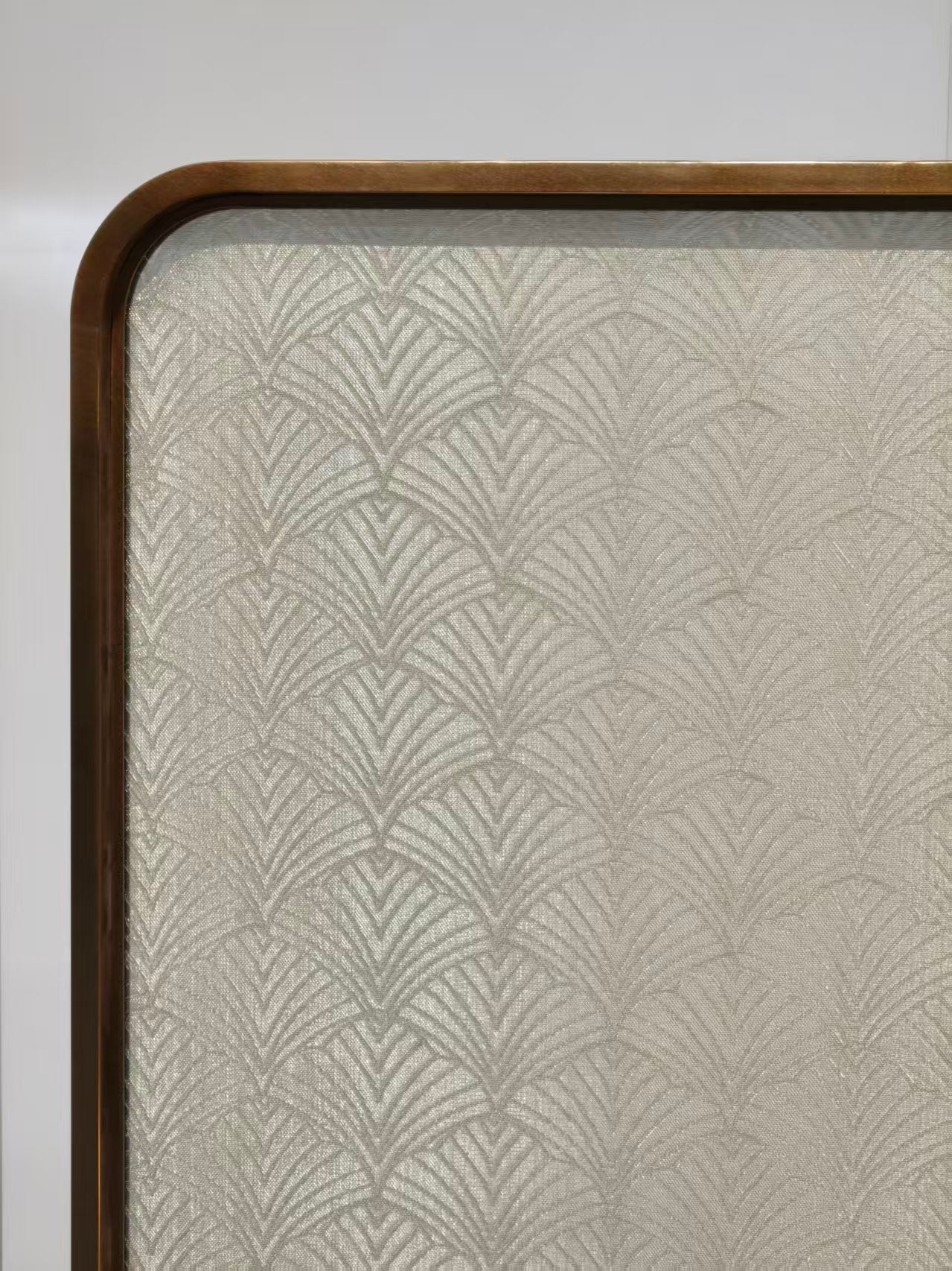 Modern Luxury-Glass screen with metal wire
