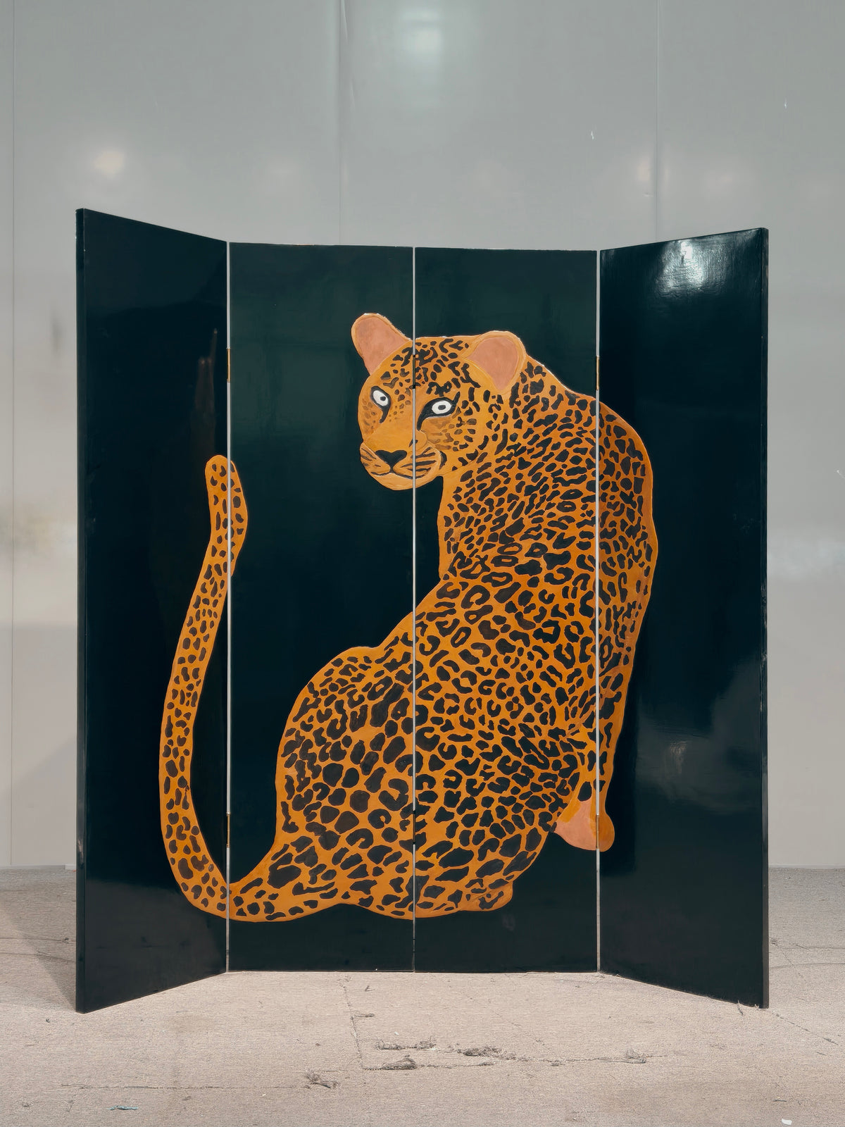 Modern Chinese-Traditional Lacquer Art Screen