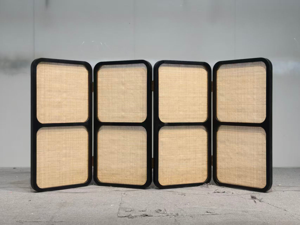 Modern Chinese Natural rattan woven screen