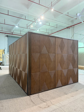Modern Chinese Carved Solid Wood Screen
