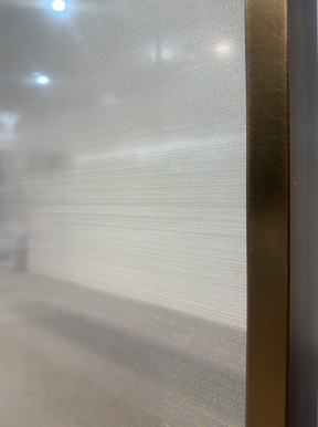 Modern Luxury- Glass with Wire Mesh Inlay Screen