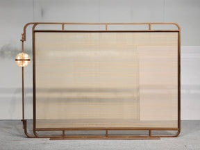 Modern Luxury- glass with metal wire screen
