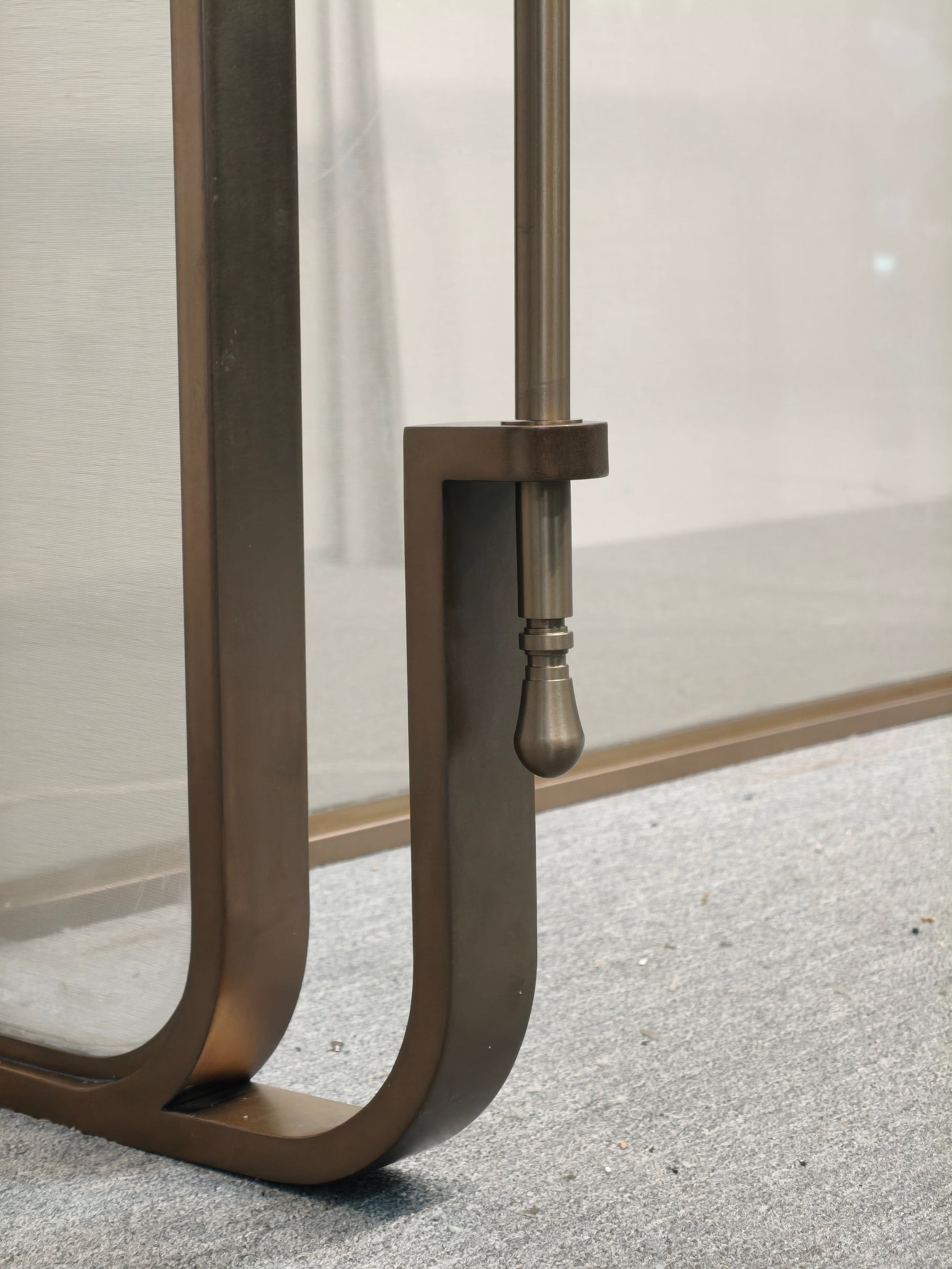 Modern Luxury- glass with metal wire screen