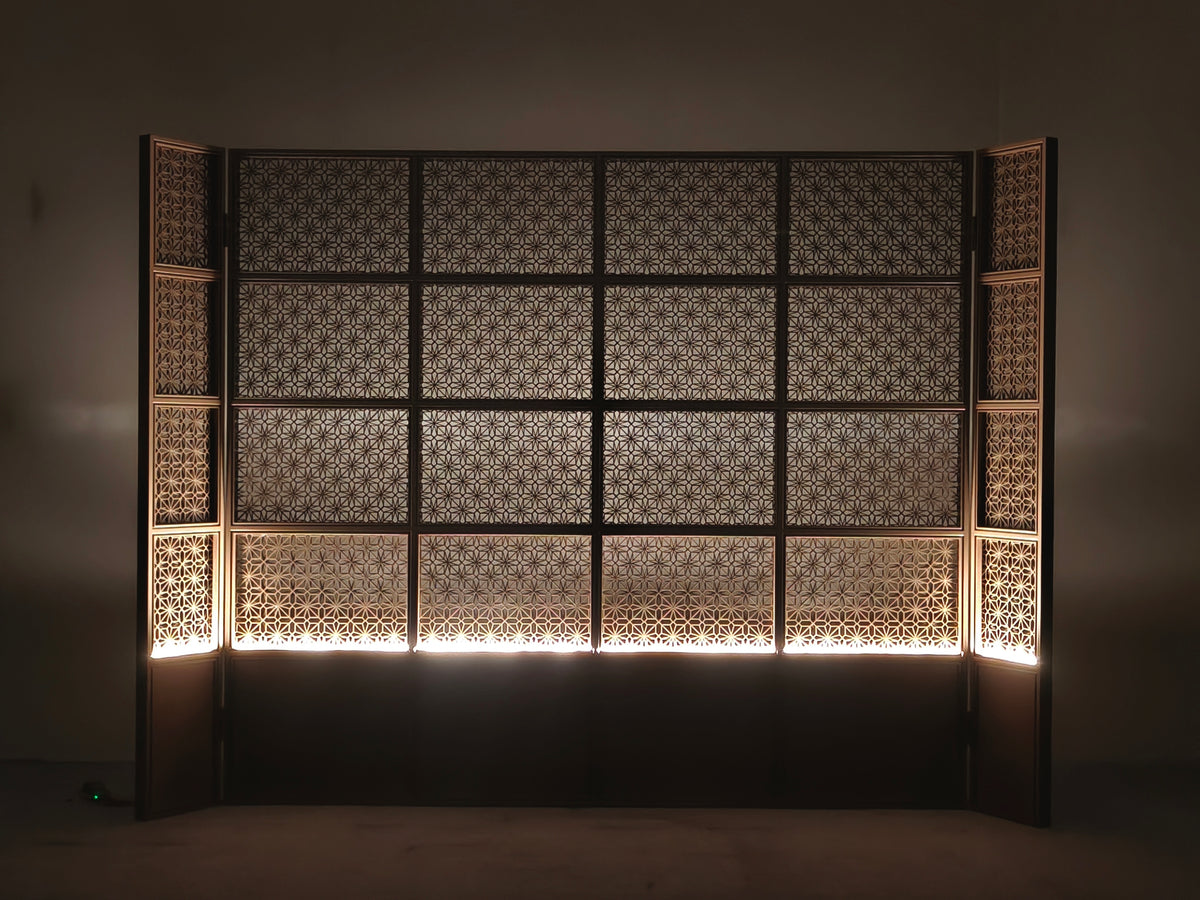 Modern Chinese-Metal Carved Room Divider