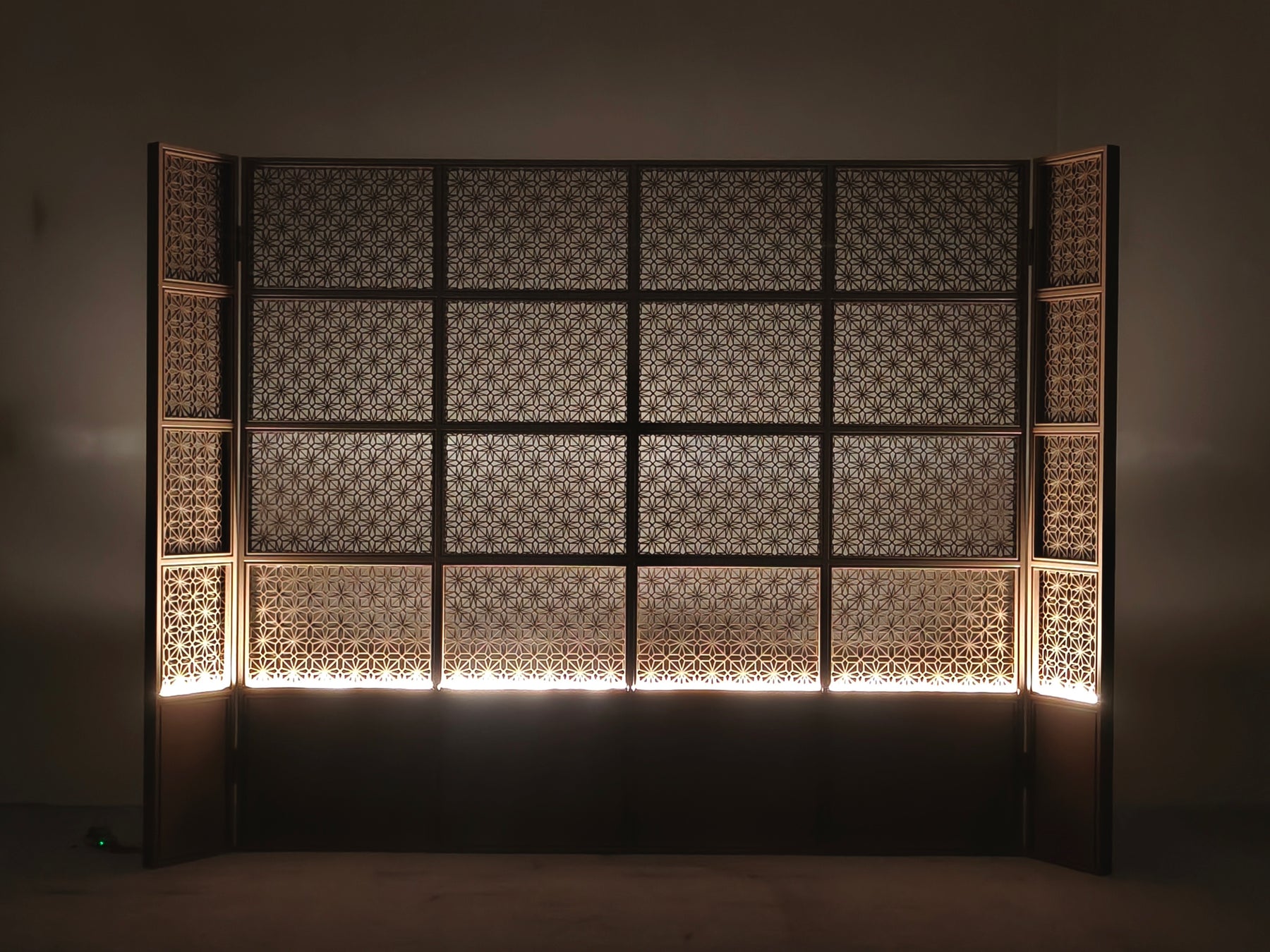 Modern Chinese-Metal Carved Room Divider