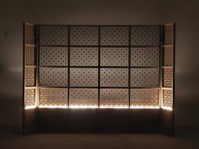 Modern Chinese-Metal Carved Room Divider