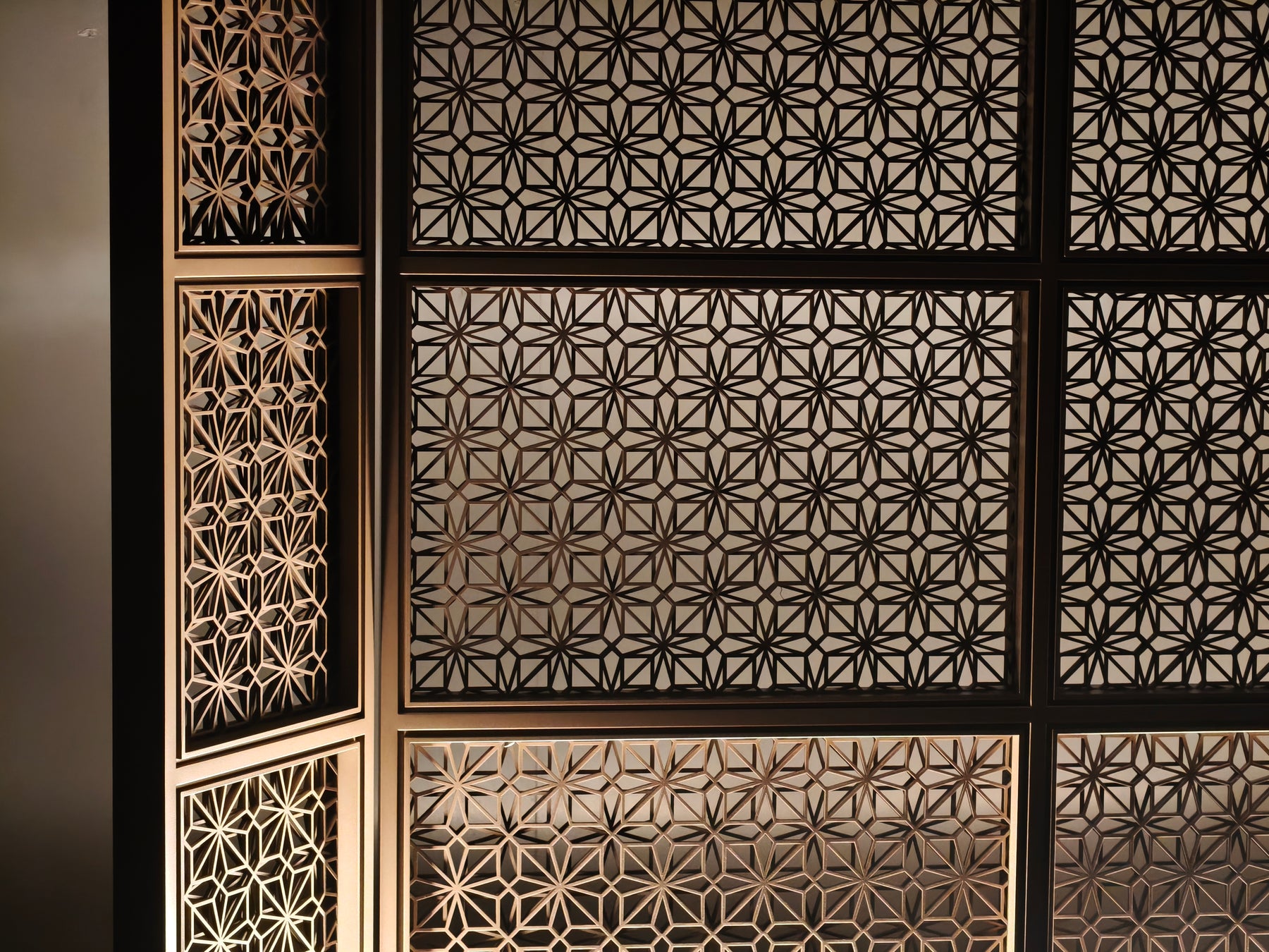 Modern Chinese-Metal Carved Room Divider