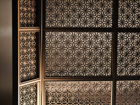 Modern Chinese-Metal Carved Room Divider