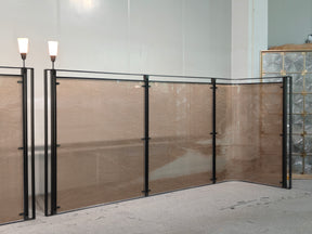 Modern Luxury- glass with metal wire screen