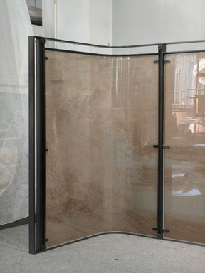Modern Luxury- glass with metal wire screen