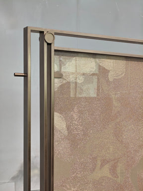 Modern Luxury- glass with metal wire screen