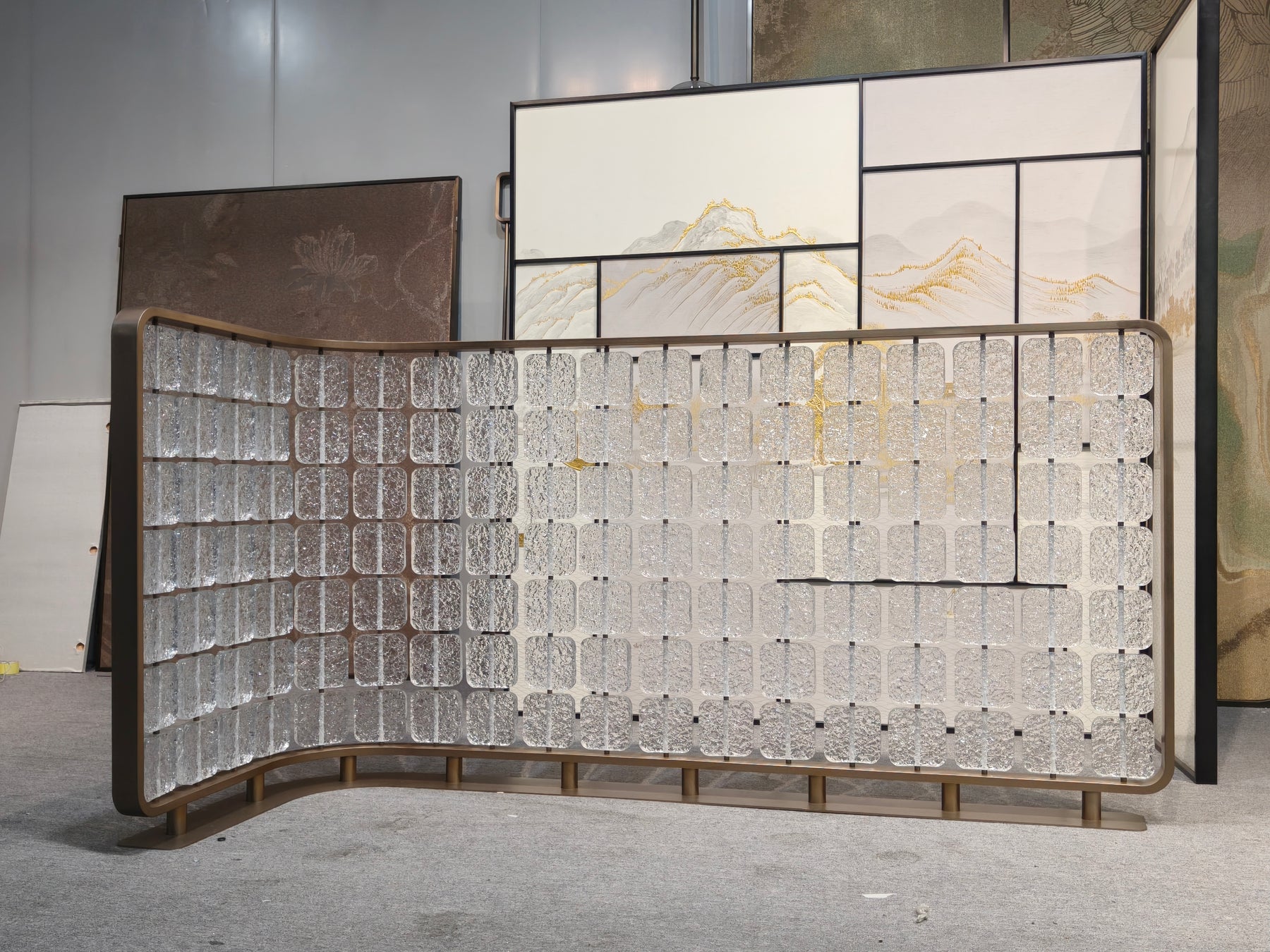 Modern Luxury-Textured Glass Screen