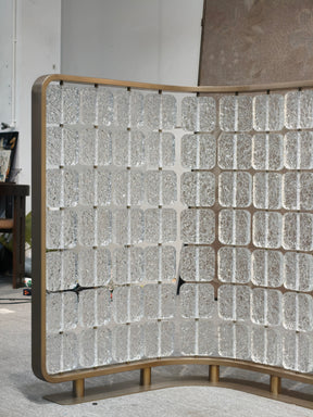 Modern Luxury-Textured Glass Screen