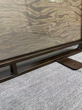 Modern Luxury- glass with metal wire screen