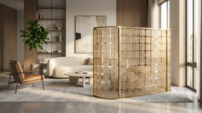 Modern Luxury-Textured Glass Screen