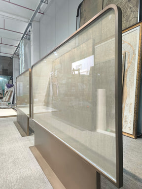 Modern Luxury- glass with metal wire screen