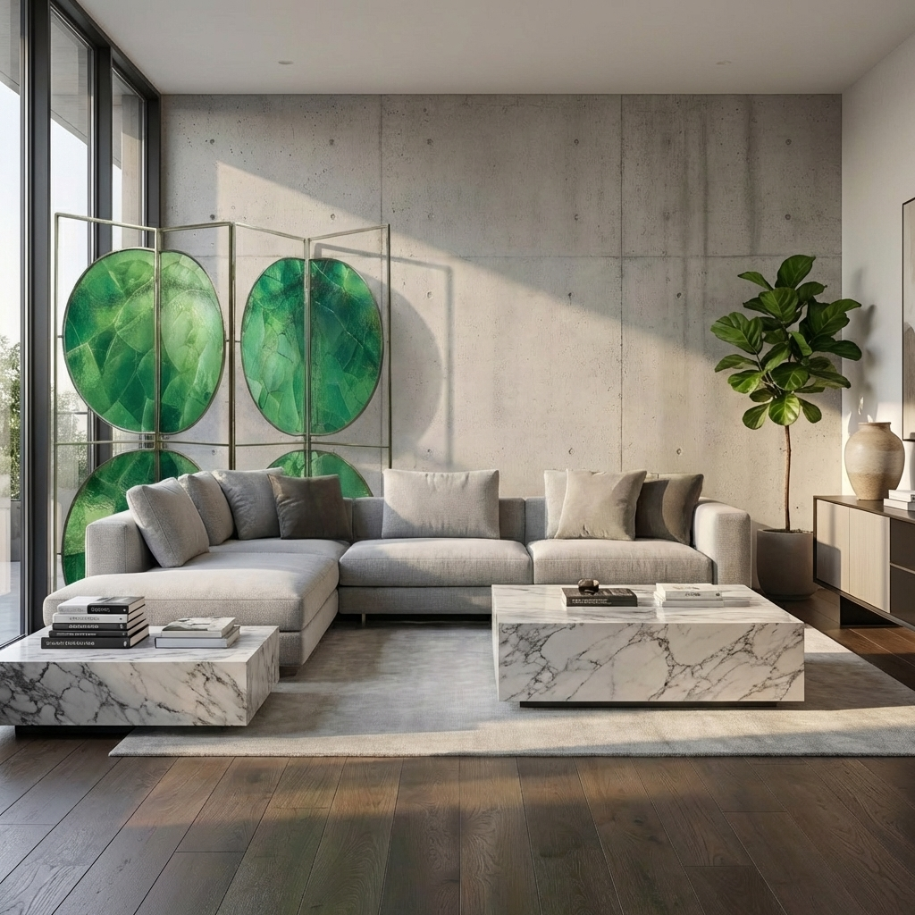 Modern Luxury-Art glass screen