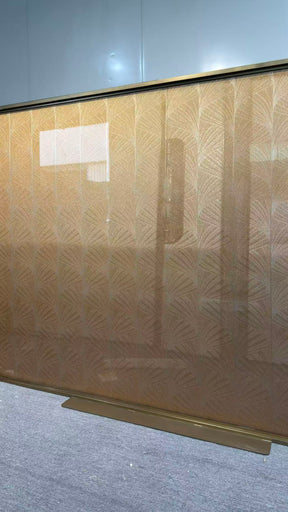 Modern Luxury- glass with metal wire screen