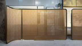 Modern Luxury- glass with metal wire screen