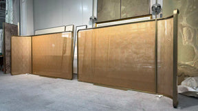 Modern Luxury- glass with metal wire screen