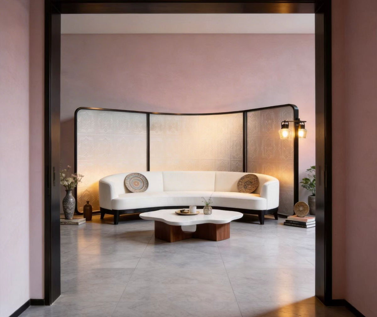 Modern Luxury-Art glass screen
