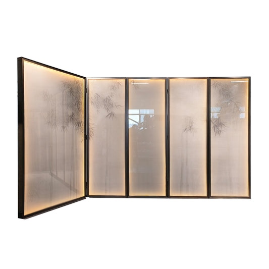 wired hand paint glass  screen